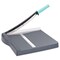 Paper Slicer with Safety Guard and Blade Lock, 12" Cut Length Guillotine Paper Cutter with 16 Sheet Capacity, Paper Cutters and Trimmers for Cardstock Cardboard (Gray)